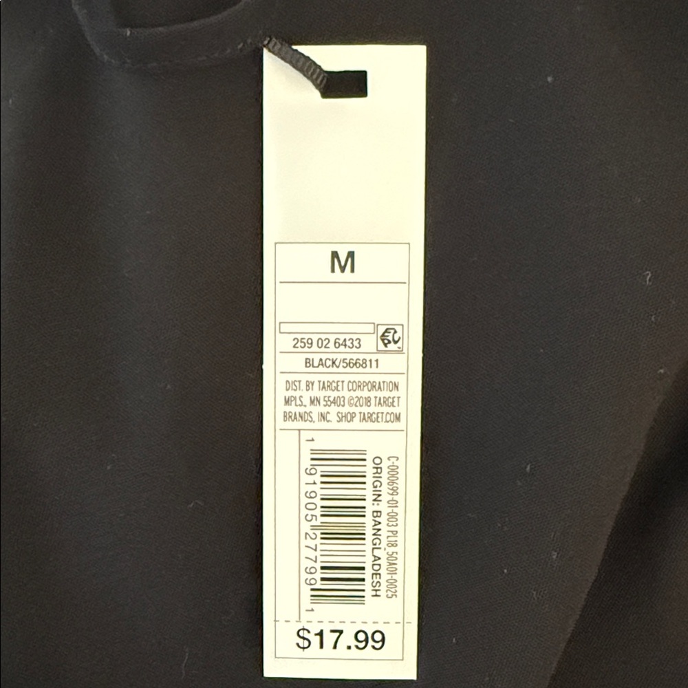 Women's Black Sleeveless Top - Picture 3 of 3